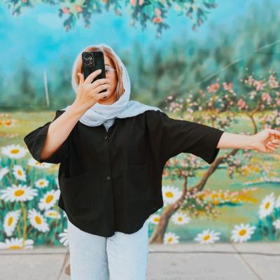 مانتو دخترانه نخی beat style مدل شومیز نخی خنک