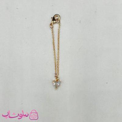 آویز ساعت زنانه ysx طرح تک نگین سفید کد 899