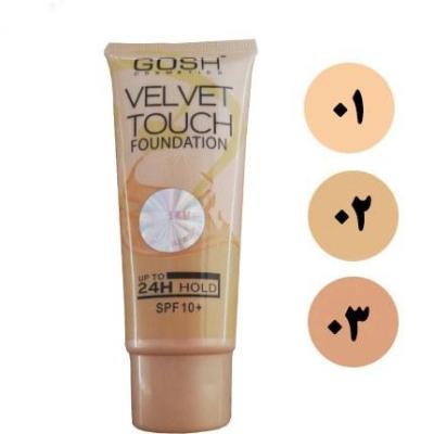 کرم پودر تیوپی گاش Gosh مدل ولوت تاچ شماره 2