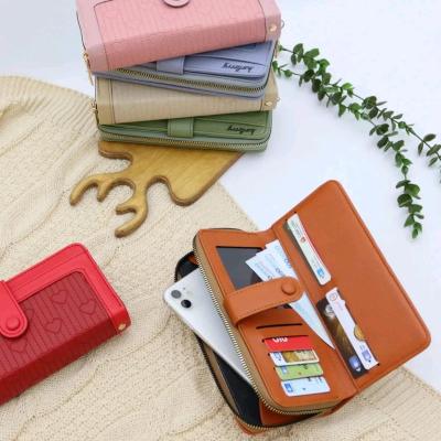 کیف پول زنانه قلبی موبایل جا میشه ارسال رایگان-157564