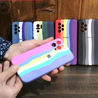 قاب کاور شیائومی poco m3 محافظ لنز طرح Rainbow