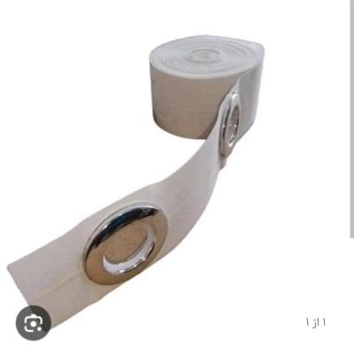 نوار پانچ دوطرفه نقره ای رینک دار بسته 10 متری