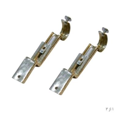 بست سقفی چوب پرده رنگ نقره ای بسته دو عددی