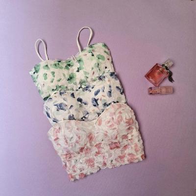 کراپ تاپ توری گل گلی دخترانه