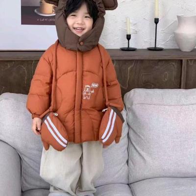 کاپشن بچه گانه دخترانه پسرانه وارداتی درجه 1 مدل دستکش دار