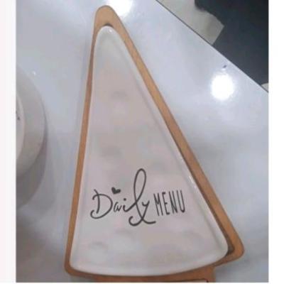 پنیر خوری چوب سرامیک.صبحانه خوری چوب سرامیک.پنیر خوری طرح مثلث