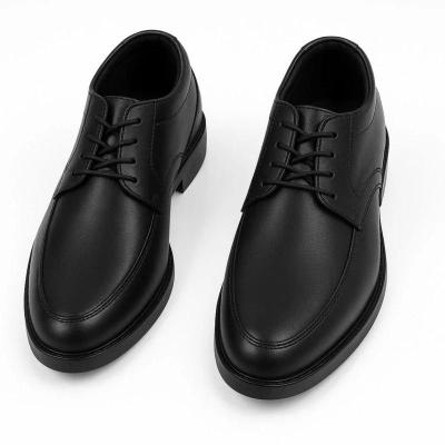 کفش چرم مجلسی بندی مردانه مدل ساعتی