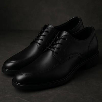 کفش چرم مجلسی بندی مردانه مدل ساعتی