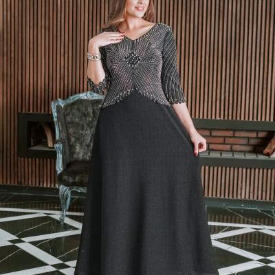 پیراهن زنانه لمه مدل پیراهن مجلسی سایز بزرگ ماکسی سایز بزرگ