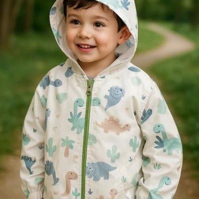 بارانی بچگانه طرح دایناسور