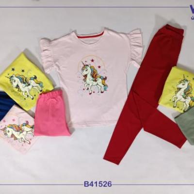 تیشرت شلوار دخترانه طرح یونیکورن