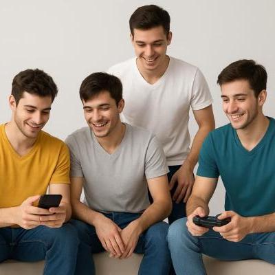 تیشرت نخ پنبه راحتی مردانه یقه هفت پنبه