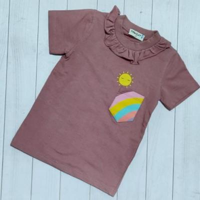 تیشرت دخترانه سایز 45 رنگین کمان