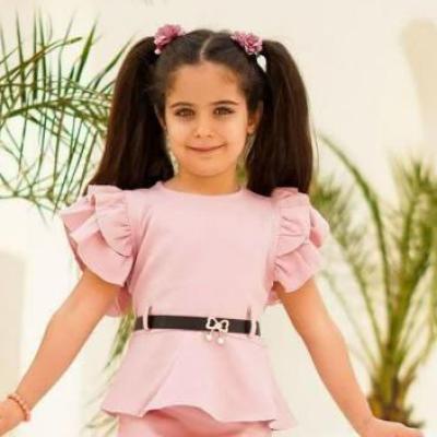 بلوز دخترانه کمربنددار4 8سال