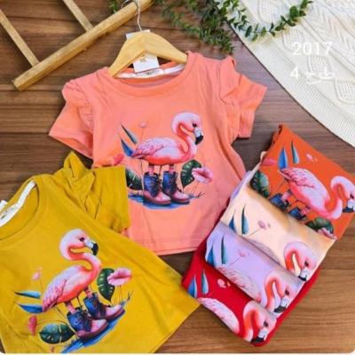 تیشرت دخترانه پنبه طرح 4