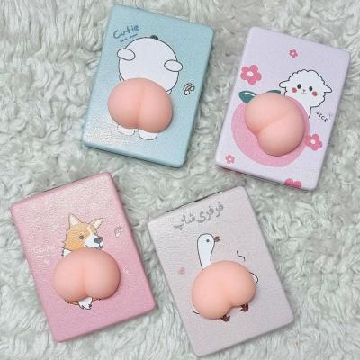 آینه جیبی دو طرفه نرمالو دار فانتزی