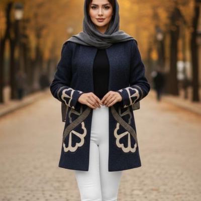 کت یه گرد گلدوزی فوتر مدل شیوا