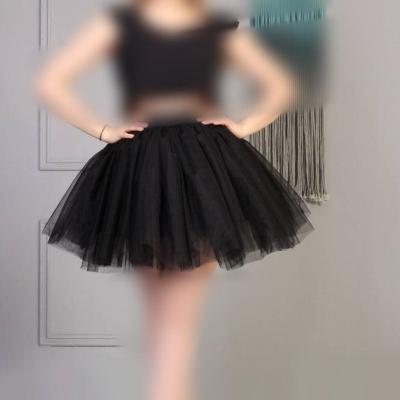 دامن دخترانه عروسکی توری مشکی