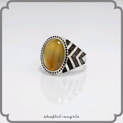 انگشتر نقره مردانه طرح ترک