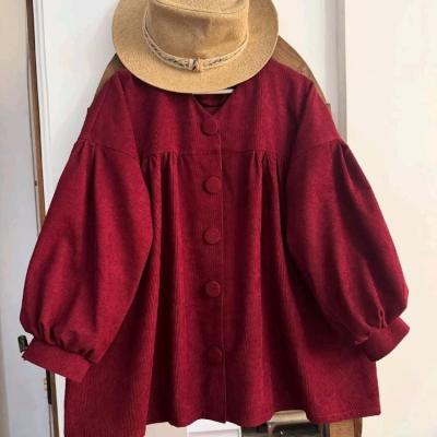 شومیز پاییزه زنانه جنس مخمل کبریتی