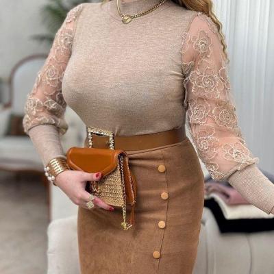 بافت وارداتی آستین‌گل رز