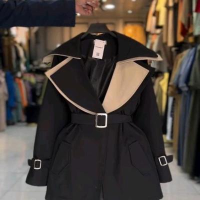 بارانی آستر دار زنانه مدل بهنوش جنس کتان تی سی اعلا + آستر