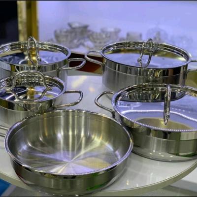 سرویس قابلمه 9 پارچه استیل کرکماز