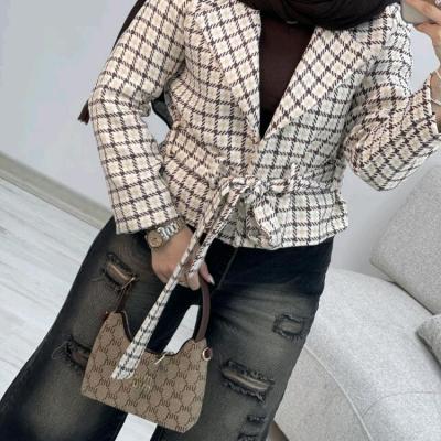 کراپ کت نیلوفر کت پاییزه دخترانه زنانه مانتو پاییزه