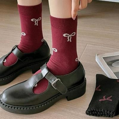 جوراب ساقدار دخترانه پاپیونی