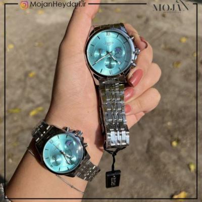 ساعت ست سه موتوره صفحه آبی کلاسیک سیتیزن کد cw20007