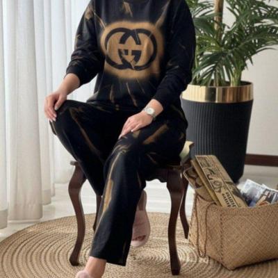 ست بلوز شلوار راحتی زنانه مدل گوچی