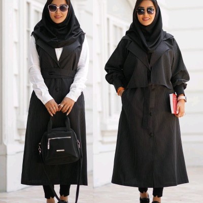 مانتو دانشجویی پرشیا مدل ست سارافون و کت بسیار شیک اداری-151929