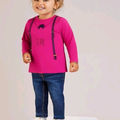 بلوزنوزادی دخترانه تریکو 6ماه تا3سال