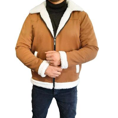 کت بوفالو مردانه جنس مخمل فوتر داخل تدی شتری