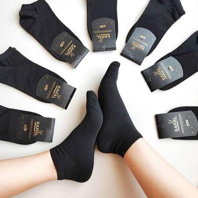 جوراب نیمساق اسپرت مشکی تکرنگ