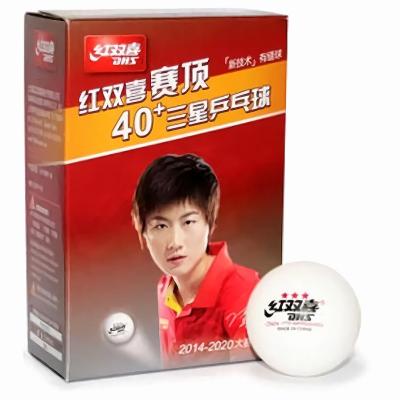 توپ پینگ پنگ دبل هپینس 3 ستاره +ABS D40 بسته 6 عددی