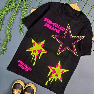 تیشرت تک نخ پنبه اعلا پسرانه ستاره