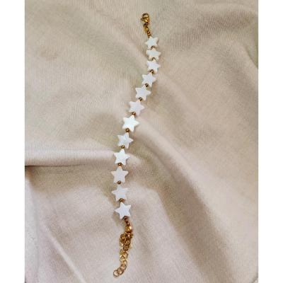 دستبند صدف طبیعی ستاره