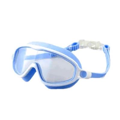 عینک و ماسک شنا بچه گانه با فریم بزرگ sports gear مدل S-1025(آبی/سفید)