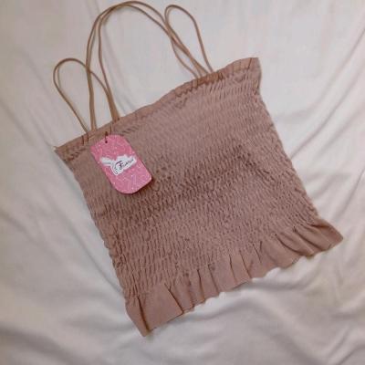 نیم تنه کراپ لیزری کاپدار ساده فانتزی