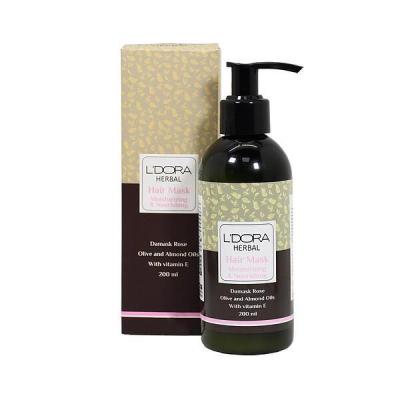 ماسک گیاهی نرم‌کننده و تقویت‌کننده موی سر لدورا هربال 200 میلی لیتر