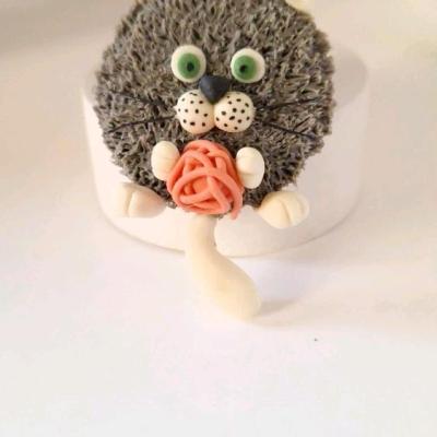 مگنت گربه طوسی