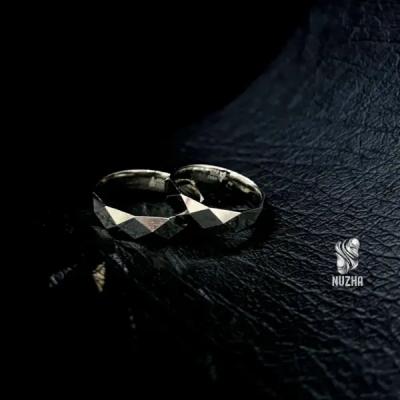 حلقه ست نقره زنانه ومردانه کدhs1019