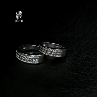حلقه ست نقره زنانه ومردانه کدhs1021
