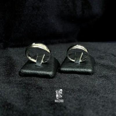 حلقه ست نقره زنانه ومردانه کدhs1022
