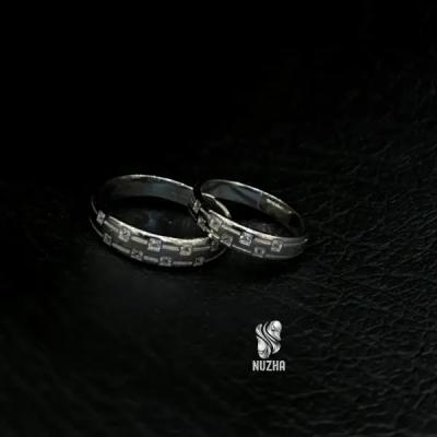 حلقه ست نقره زنانه ومردانه کدhs1025