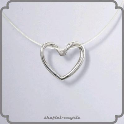 آویز نقره زنانه طرح قلب (بدون زنجیر)