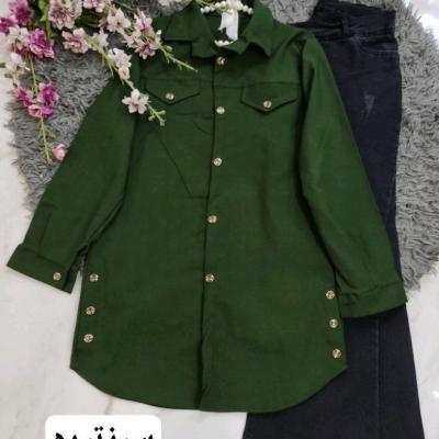 مانتو زنانه کتان کش مدل پردیس-156582