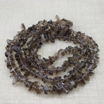 ریسه سنگ کوارتز دودی شکسته (طول ریسه 40 سانتیمتر است)-156058