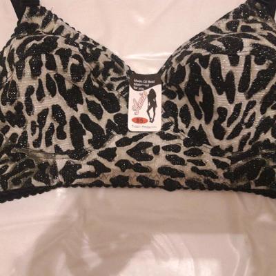 سوتین تمام نخ نقره ای چریکی مدل آدینا (سایزبندی 75 تا 85)